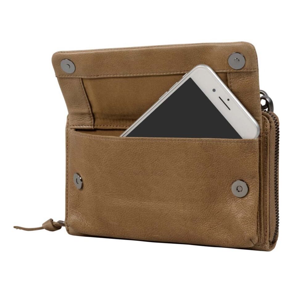 Burkely Just Jolie Phone Wallet Wide Khaki | Wennkees