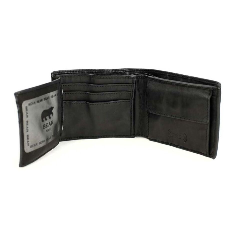 Bear Design Billfold Lucas Black | Wennekes