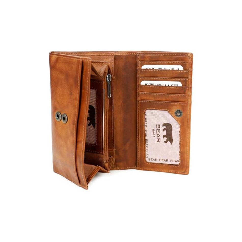 Bear Design Overslagportemonnee Sweety XL Cognac | Wennekes