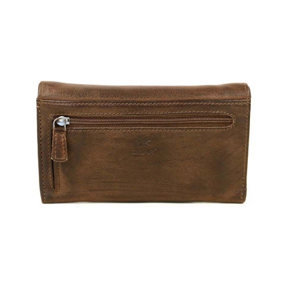 Bear Design Overslagportemonnee Sweety XL Brown | Wennekes