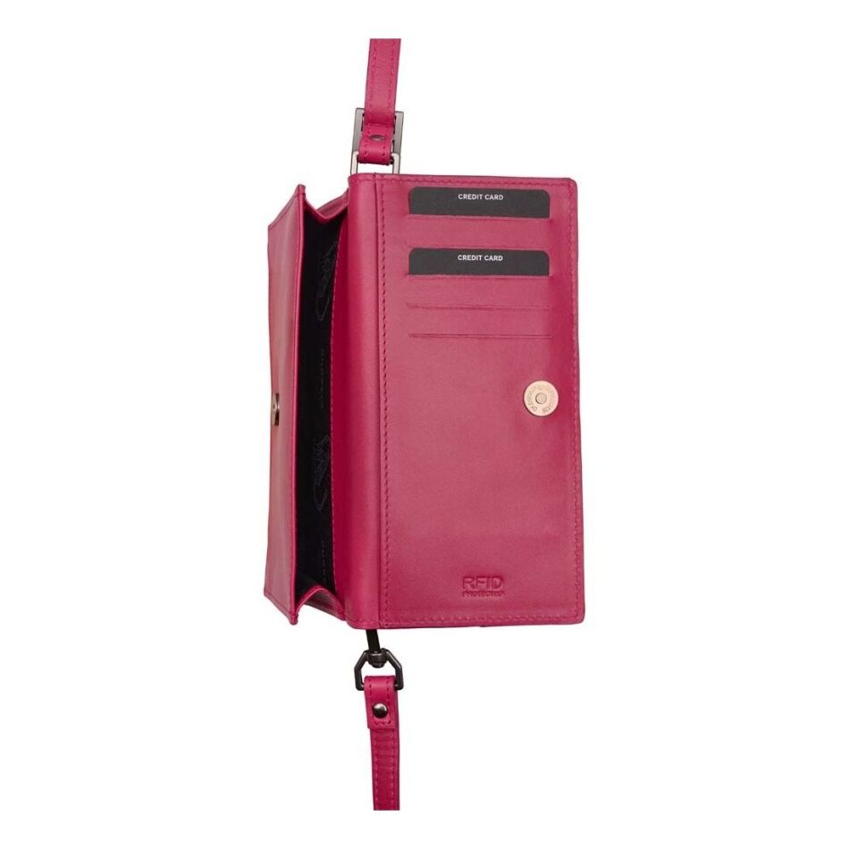 Burkely Nocturnal Nova Phone Bag Fuchsia | Wennekes