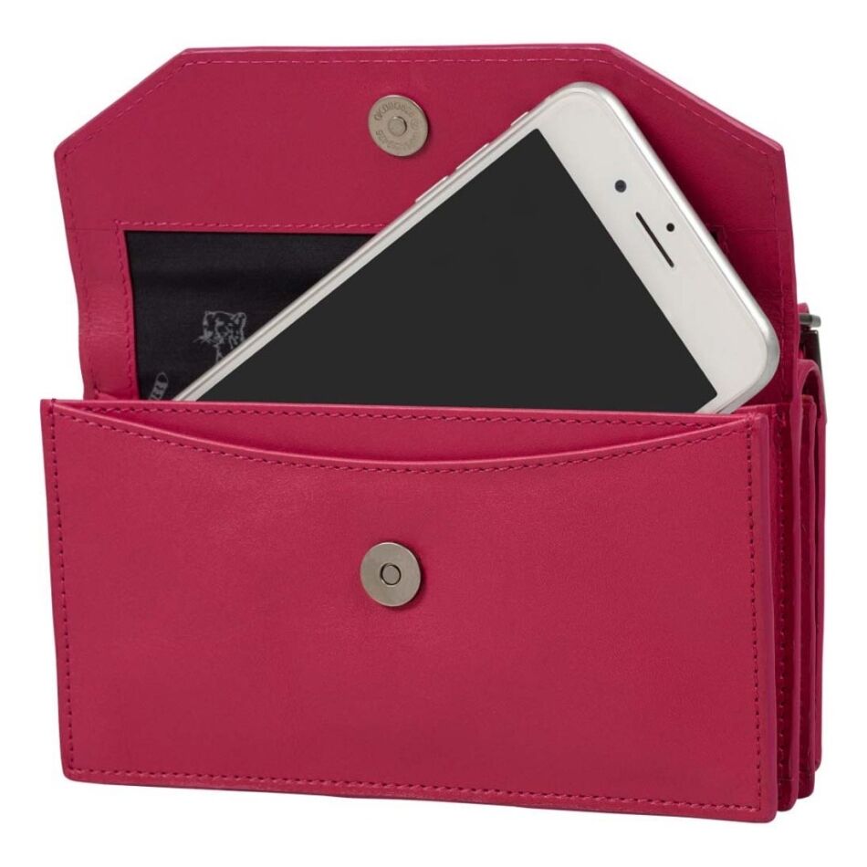 Burkely Nocturnal Nova Phone Bag Fuchsia | Wennekes