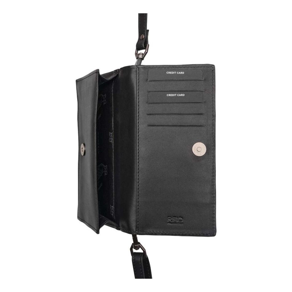 Burkely Nocturnal Nova Phone Bag Black | Wennekes