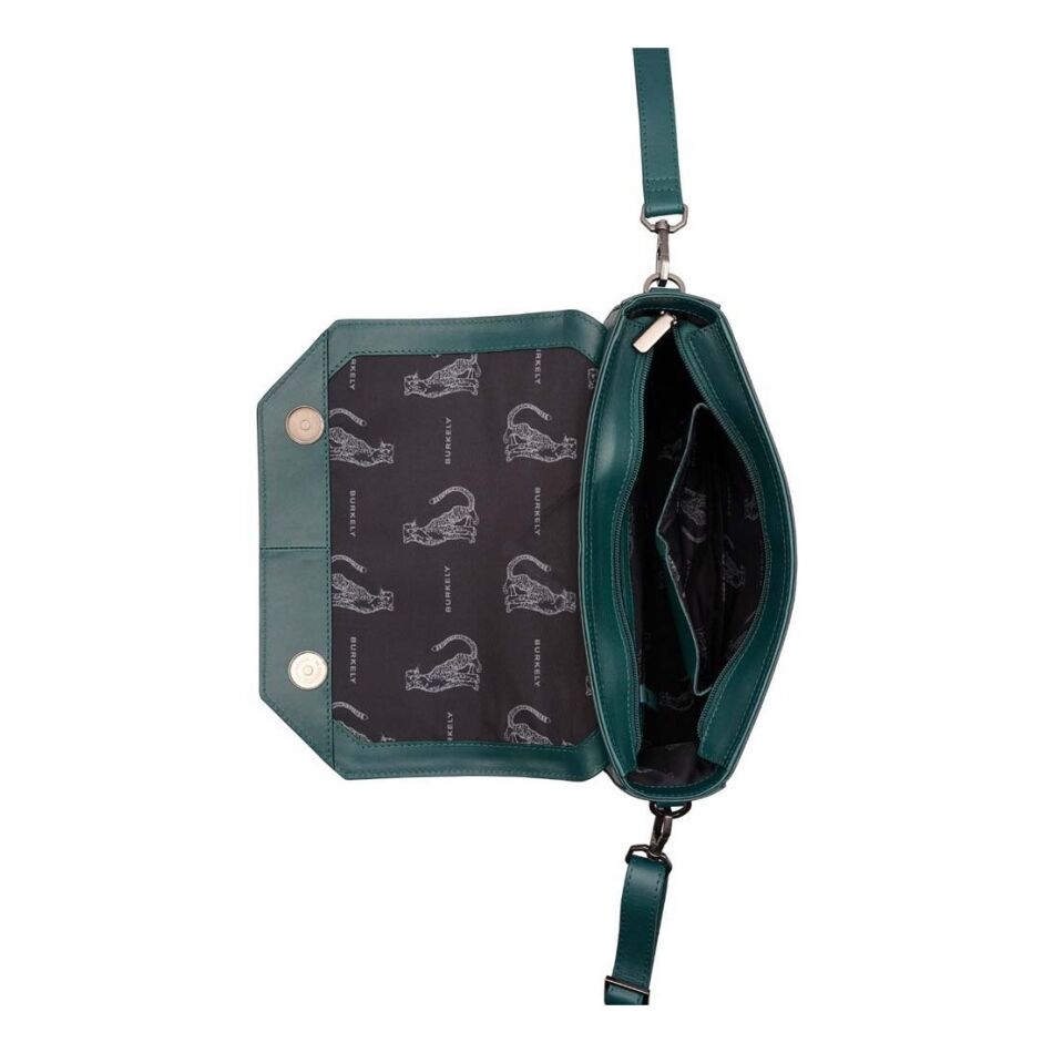 Burkely Nocturnal Nova Citybag Dark Green | Wennekes