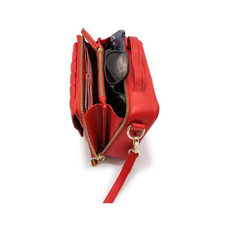 MOSZ Naomi Crossbody Quilted Red | Wennekes