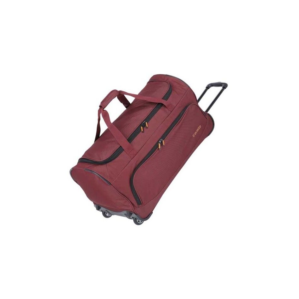 Travelite Basics Wheeled Duffle Dark Red | Wennekes