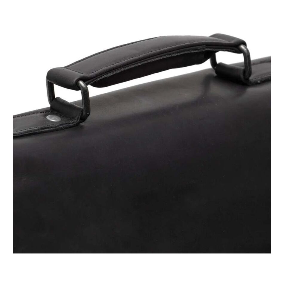 The Chesterfield Brand Leren Laptoptas Belfast Zwart | Wennekes