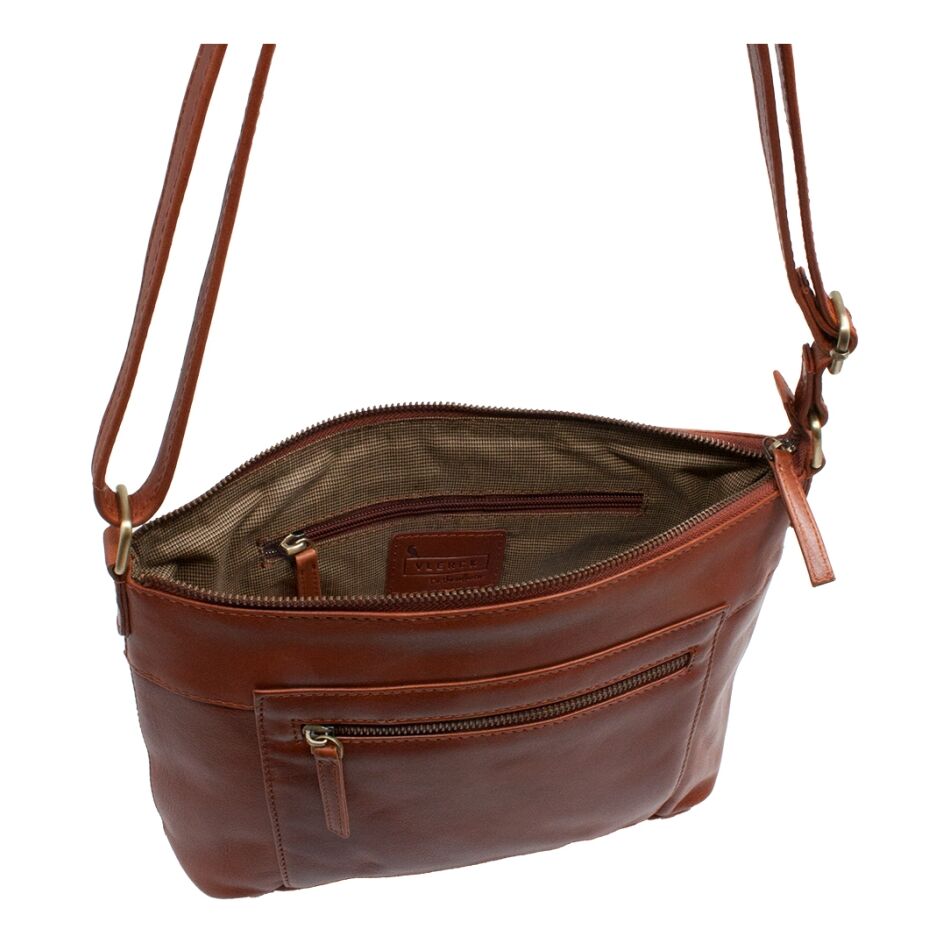 VLERCK Roseriet Shoulderbag Cognac | Wennekes