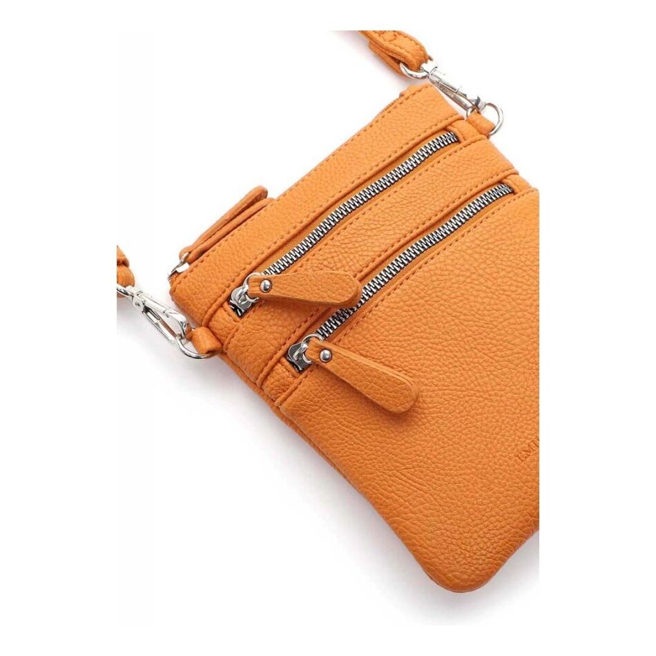 Emily & Noah Emma Handtas Klein Dubbele Rits Papaya | Wennekes