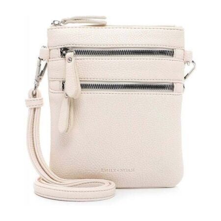 Emily & Noah Emma Handtas Klein Dubbele Rits Creme Emily & Noah Emma Handtas Klein Dubbele Rits Creme