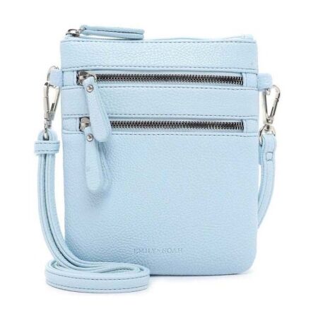 Emily & Noah Emma Handtas Klein Dubbele Rits Blauw