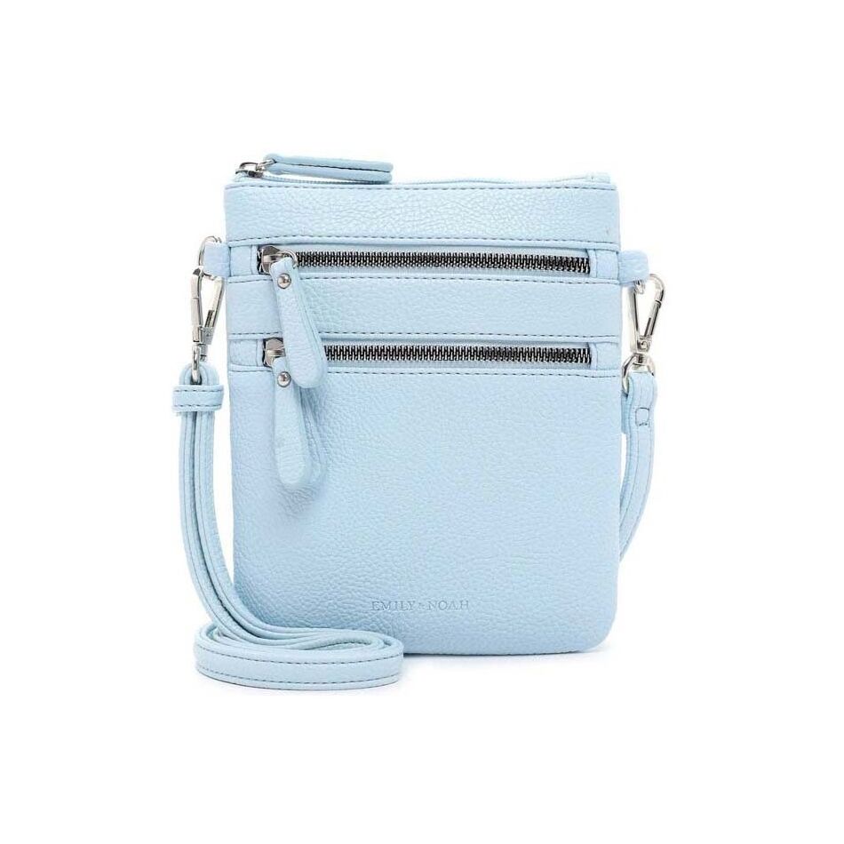 Emily & Noah Emma Handtas Klein Dubbele Rits Sky | Wennekes