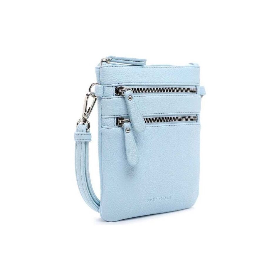 Emily & Noah Emma Handtas Klein Dubbele Rits Sky | Wennekes