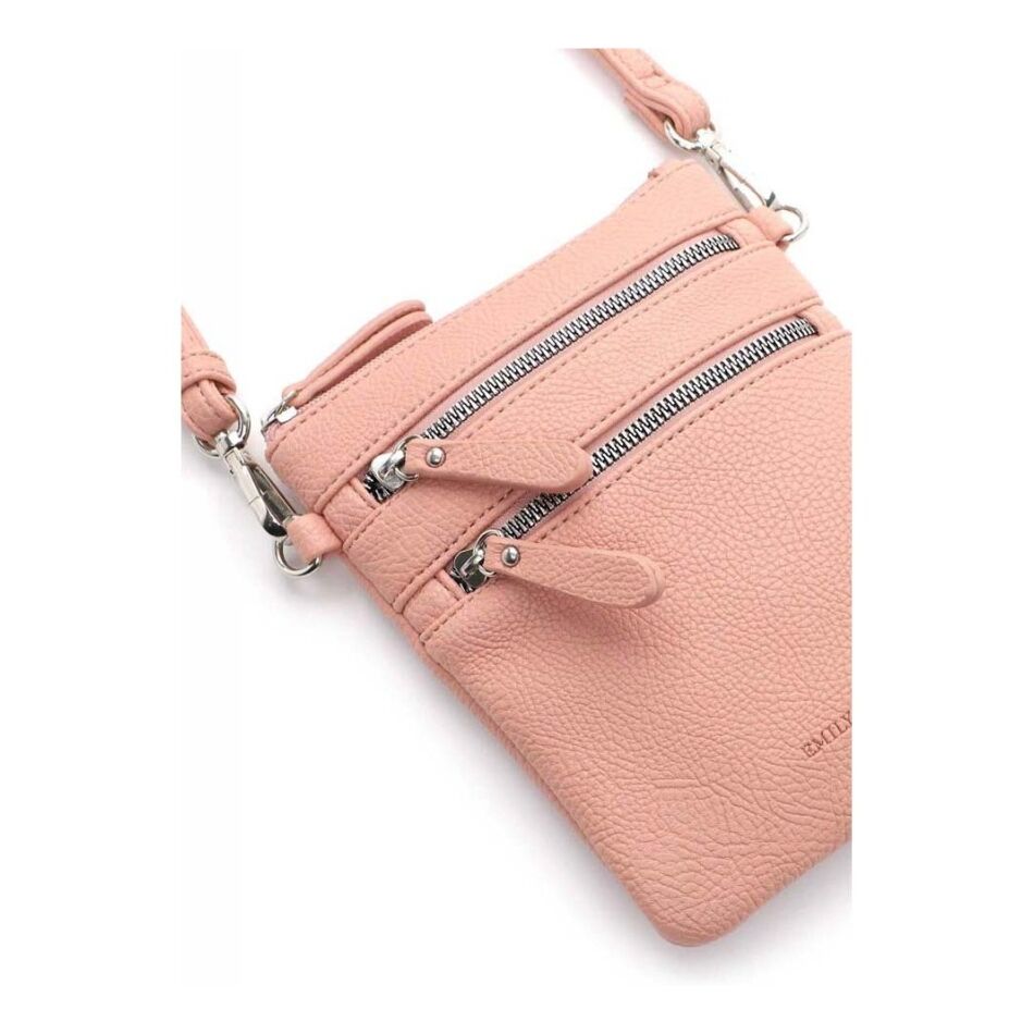 Emily & Noah Emma Handtas Klein Dubbele Rits Lightrose | Wennekes