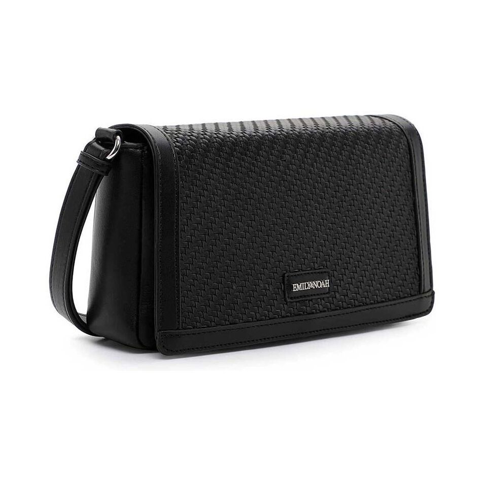 Emily & Noah Brenda Handtas Middel met Klep Black | Wennekes