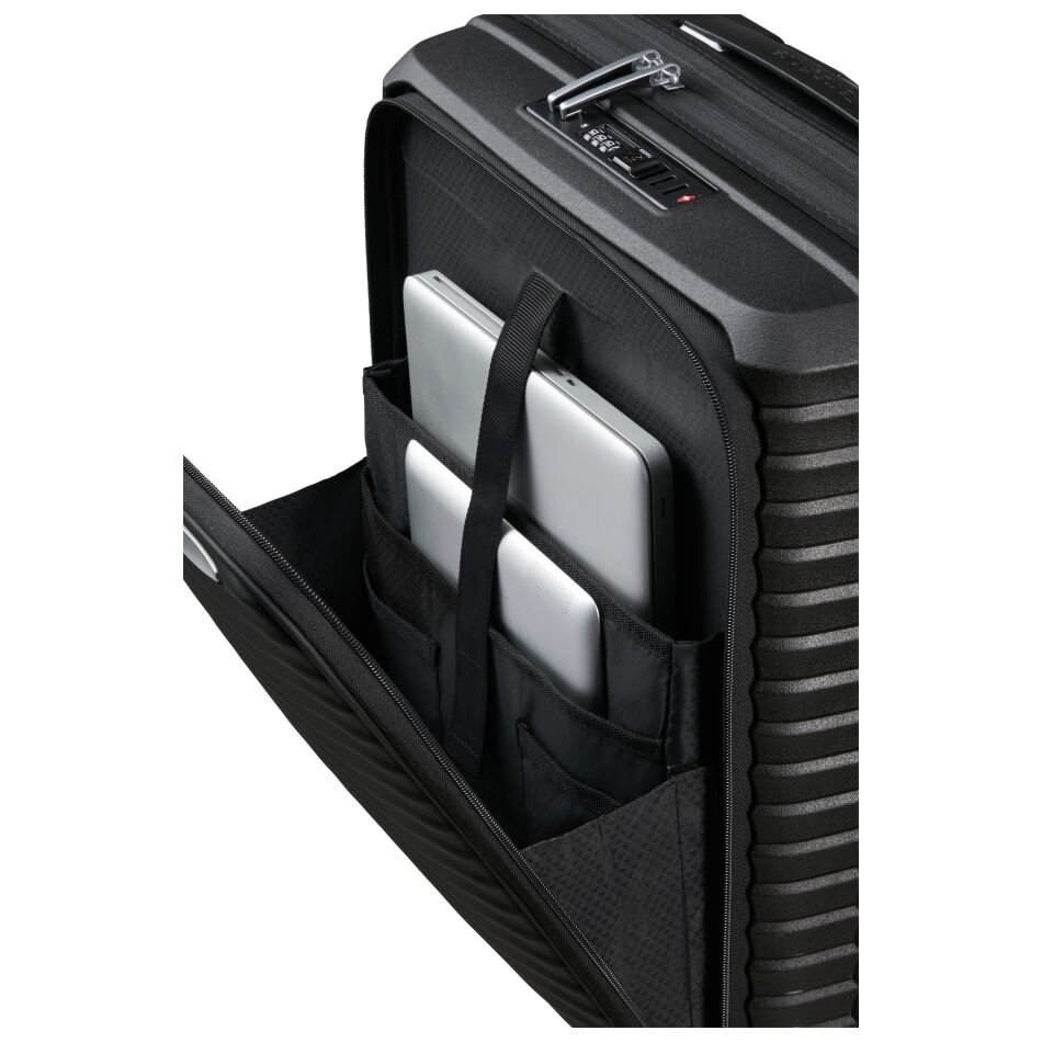 Samsonite Upscape Spinner 55cm. Exp. Easy Access Black | Wennekes