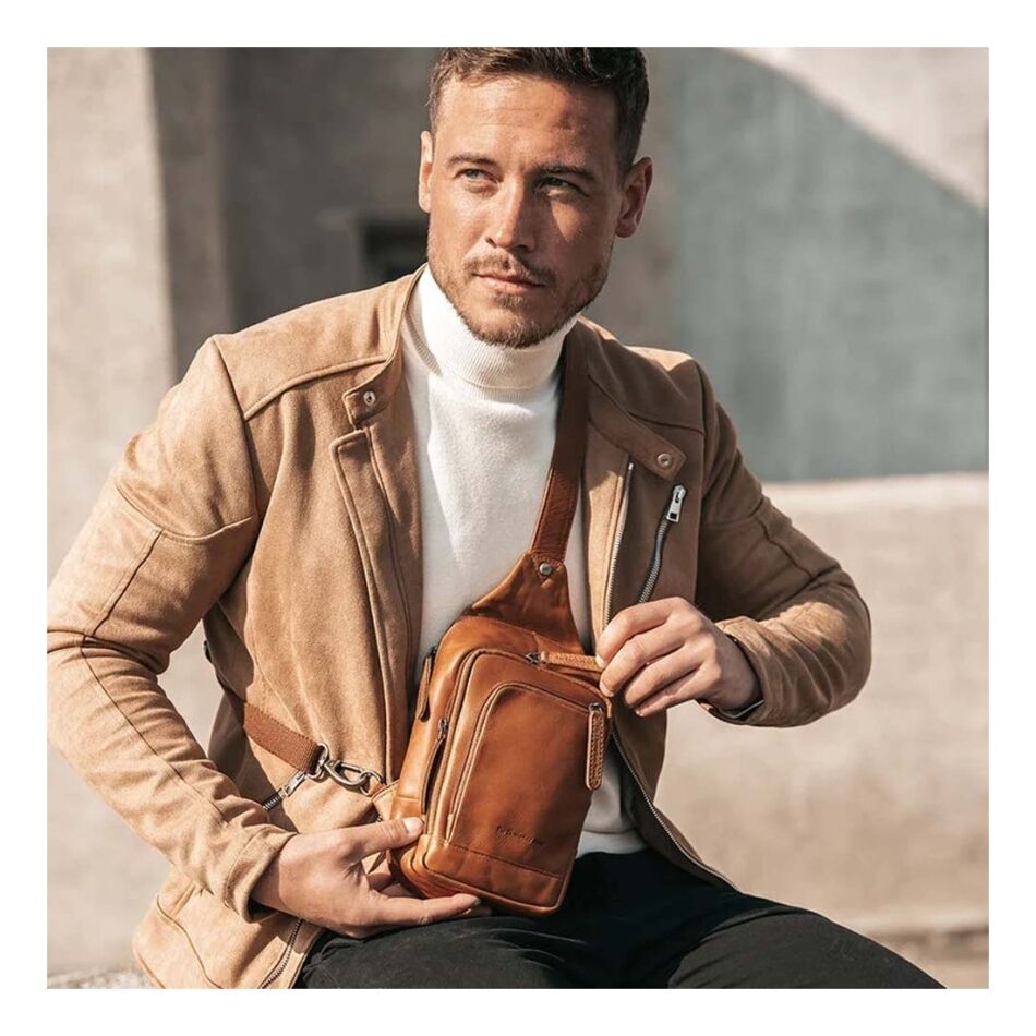 The Chesterfield Brand Crossbody Tas Riga Cognac | Wennekes