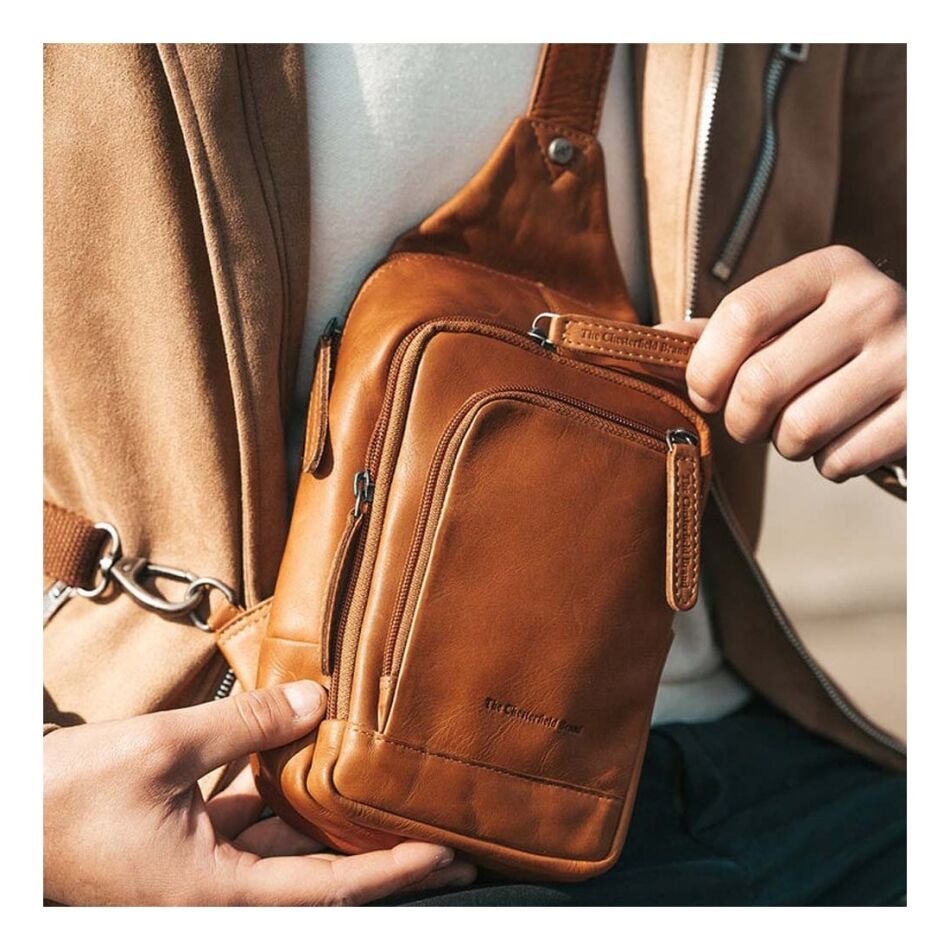 The Chesterfield Brand Crossbody Tas Riga Cognac | Wennekes