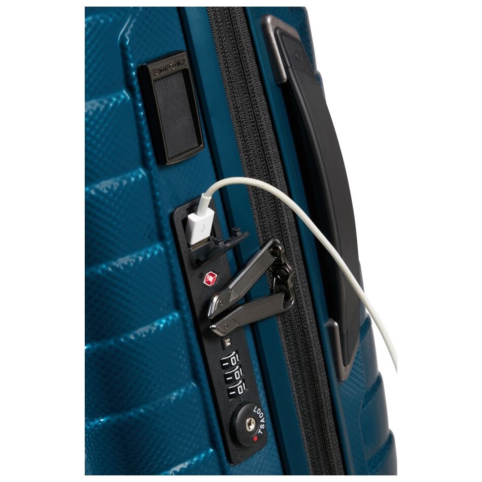 Samsonite Proxis Spinner 55/20 L35cm petrol | Wennekes.nl