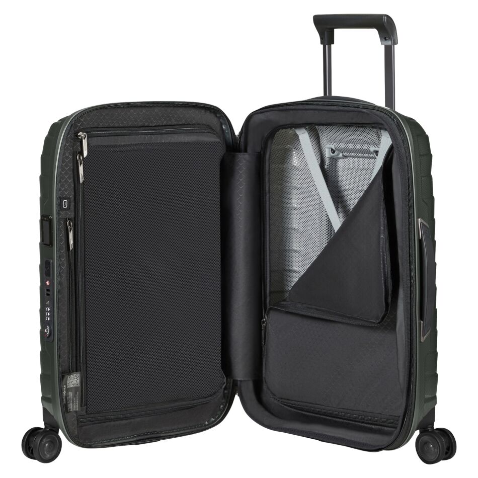 Samsonite Proxis Spinner 55/20 L35cm groen | Wennekes.nl