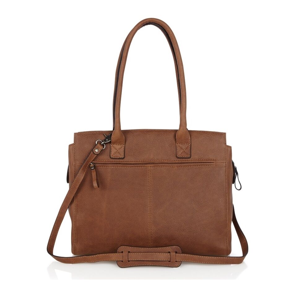 Castelijn & Beerens Carisma Dames Laptoptas 15,6 cognac | Wennekes.nl