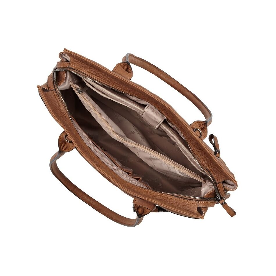 Castelijn & Beerens Carisma Dames Laptoptas 15,6 cognac | Wennekes.nl