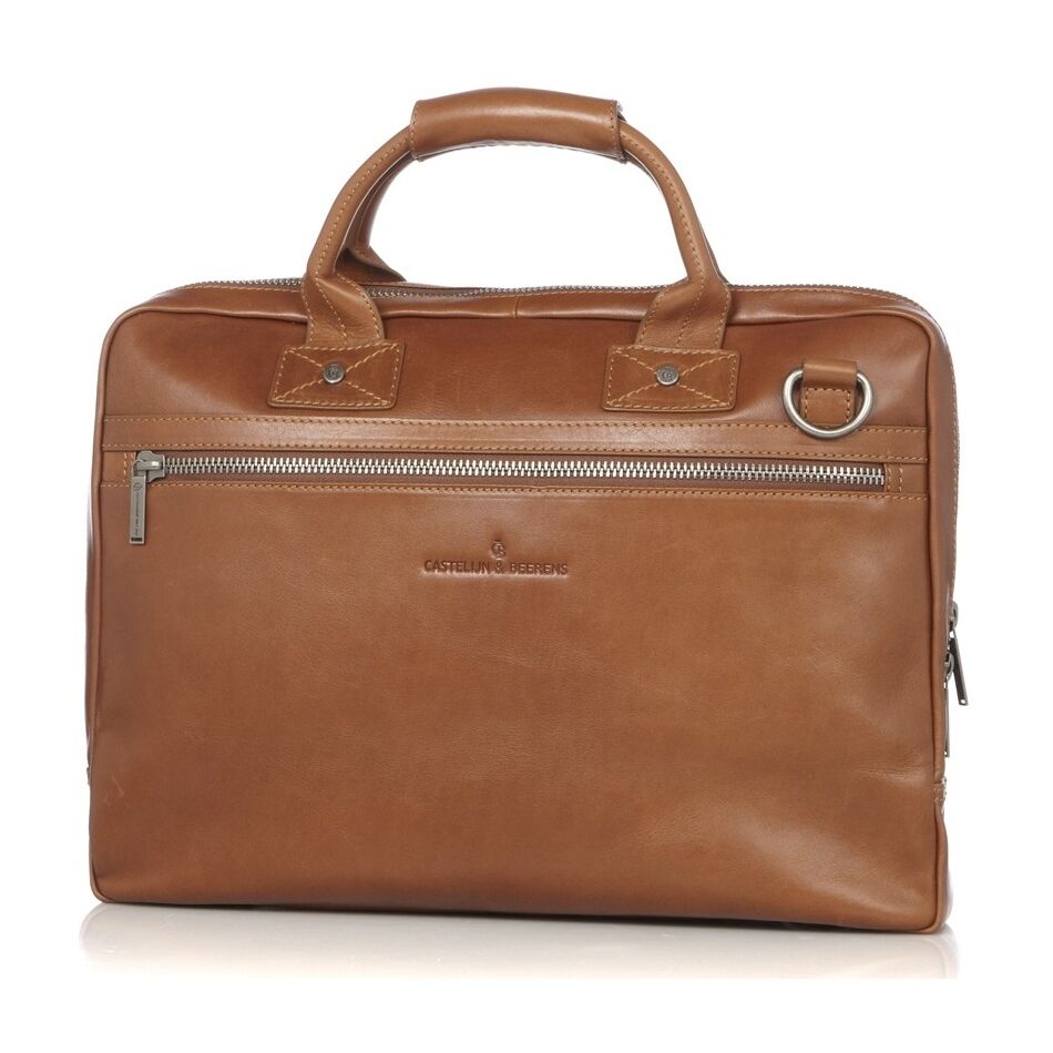 Castelijn & Beerens Firenze Laptoptas 15.6 inch licht bruin | Wennekes.nl