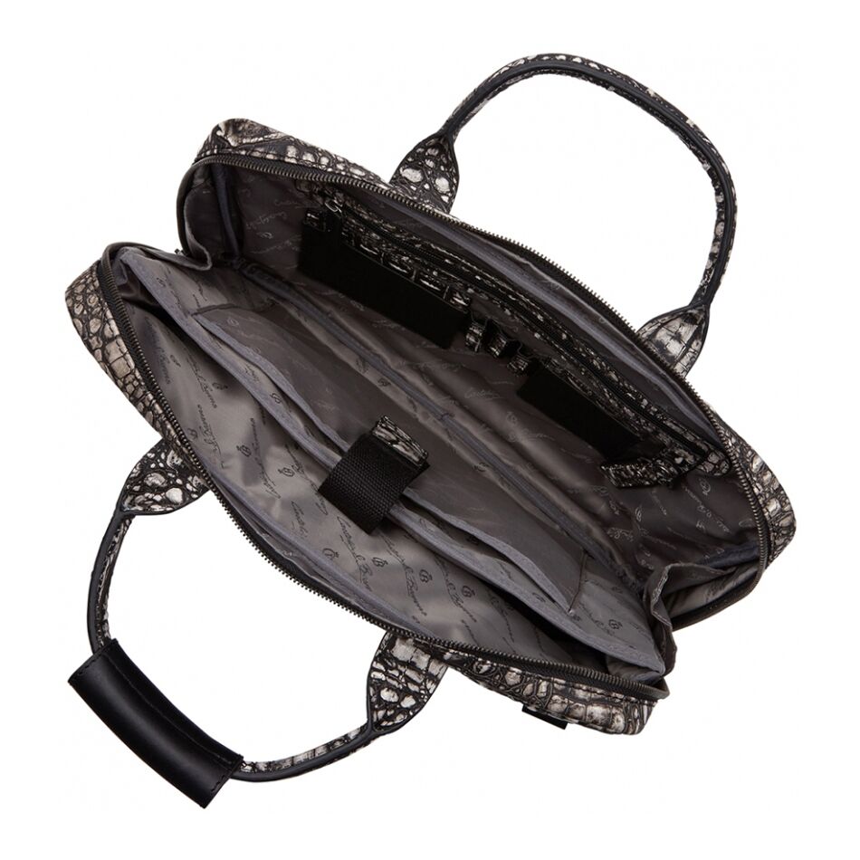 Castelijn & Beerens Compacte Dames Laptoptas 15,6 wit combi | Wennekes.nl