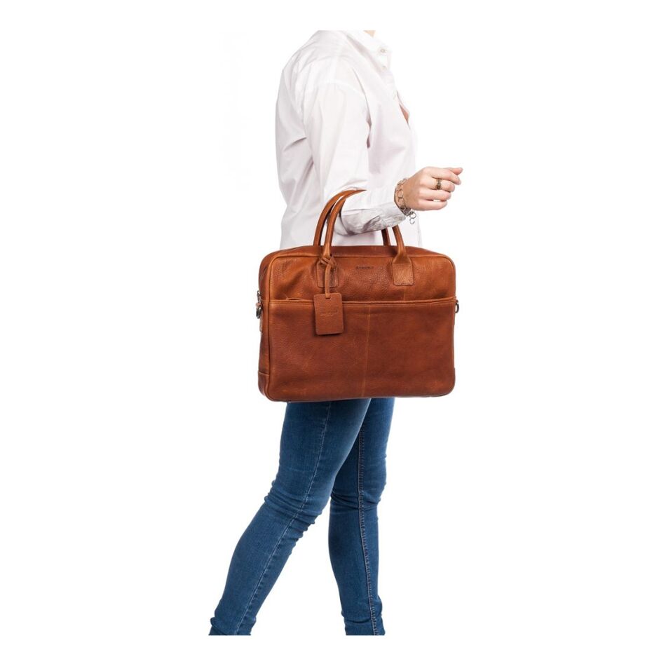 Burkely Burkely Antique Avery Laptopbag cognac | Wennekes.nl