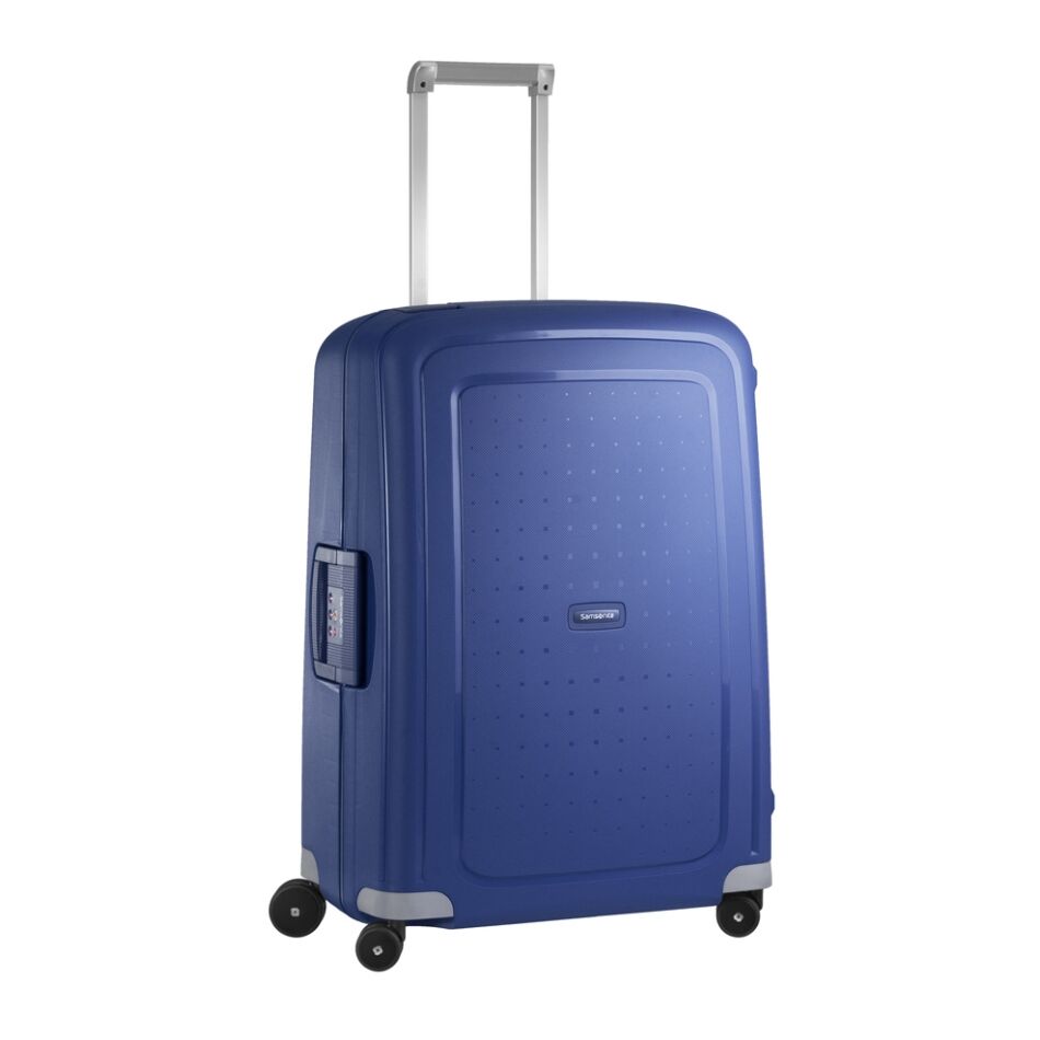 Samsonite S'cure Spinner 69 cm blauw | Wennekes.nl