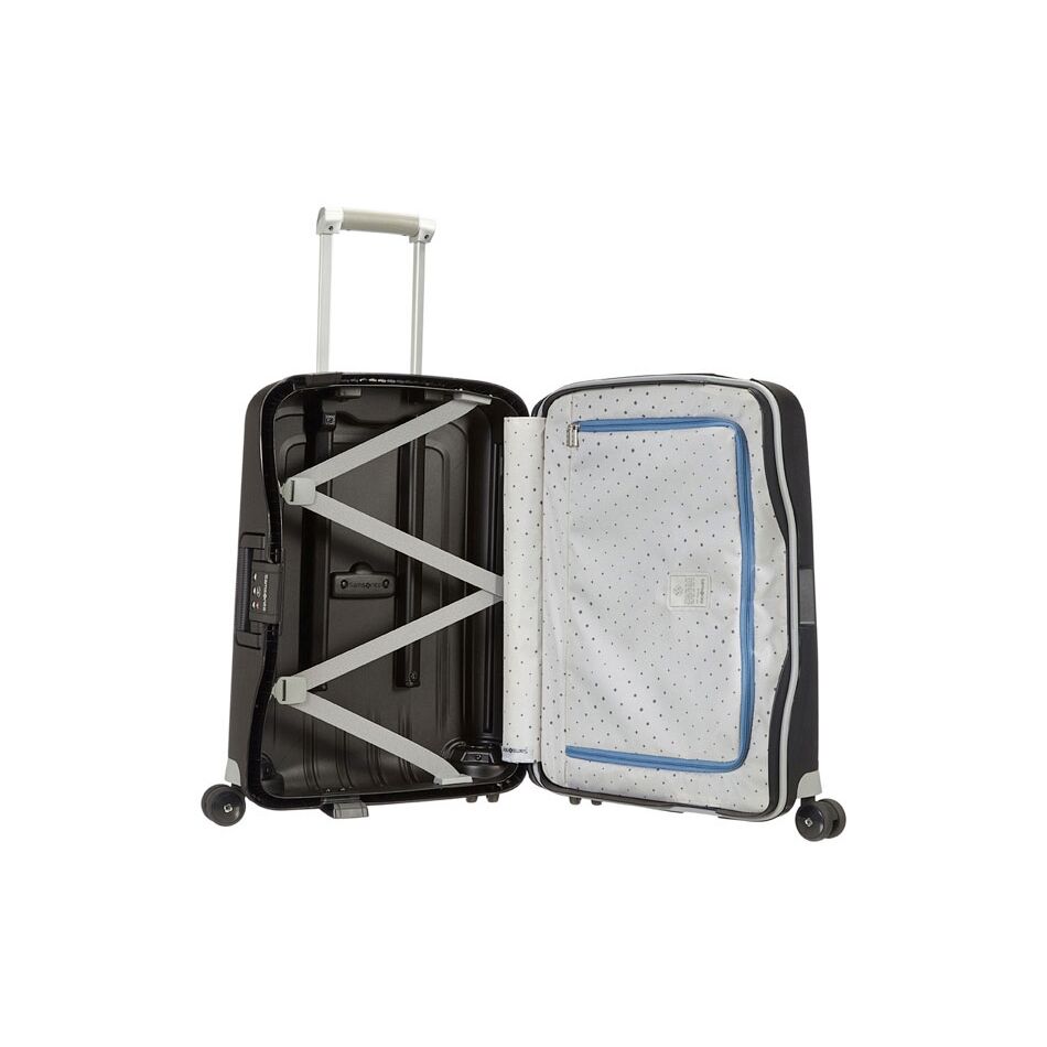 Samsonite S'cure Spinner 55 cm zwart | Wennekes.nl