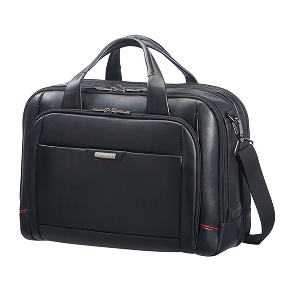 Samsonite Pro - Dlx 4 Lth/Lapt Bailhandle zwart | Wennekes.nl